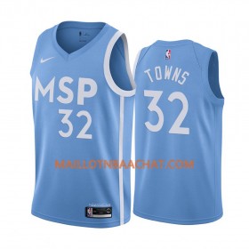 Maillot NBA Minnesota Timberwolves Karl-Anthony Towns 32 Nike 2019-20 City Edition Swingman - Homme